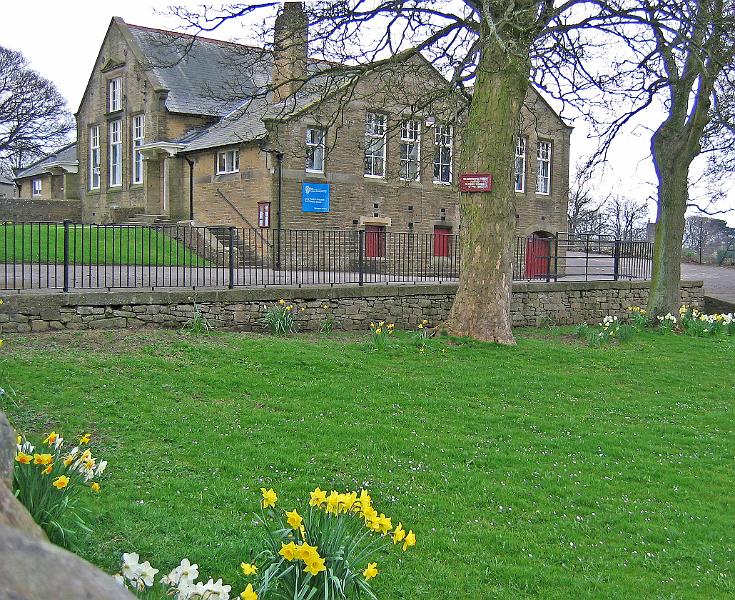 School_A.jpg - "The School" - by Nita Dewar Long Preston Endowed Primary School.