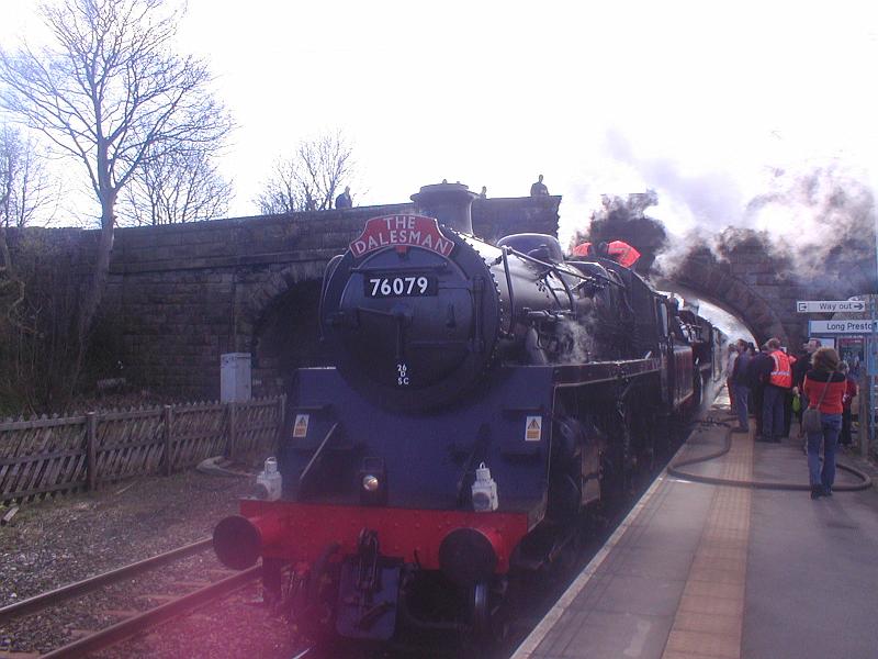 dalesman.jpg - "The Dalesman"  - by John Rodgers. Dalesman locomotive at Long Preston.