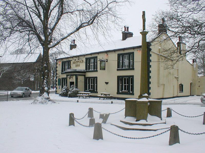 maypole_snow.jpg - "Snow on the Maypole Inn" - by John Rodgers