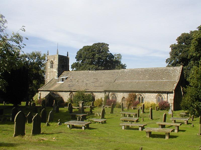 church_yard.jpg - "St. Mary's Church"  -  by John Rodgers. View of St Mary's churchyard at Long Preston.