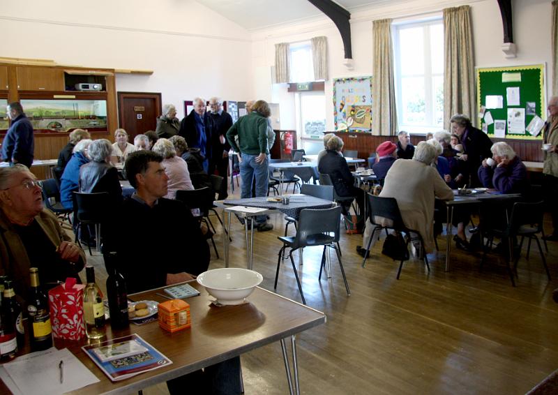 Hall_1.jpg - The hall started to fill ready for the unveiling.